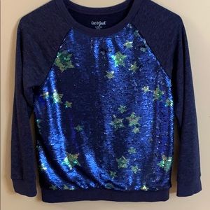 Cat & Jack flip sequin sweatshirt
